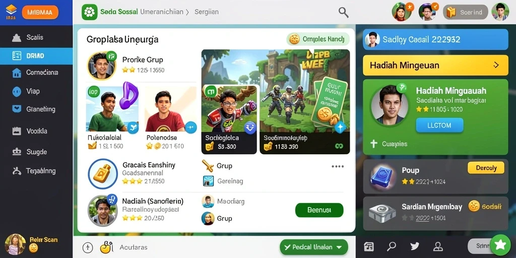 Tampilan grafis yang menarik dan modern.