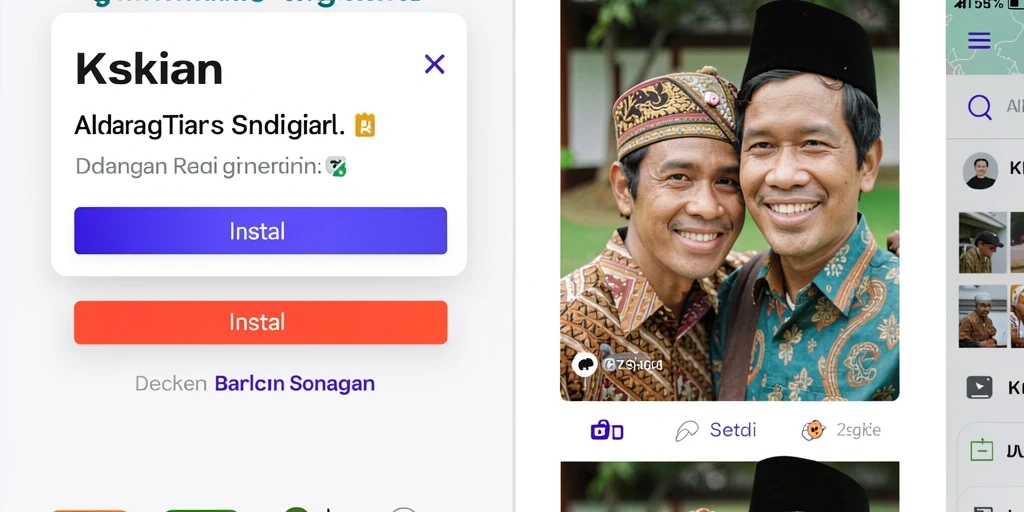 Tampilan utama 8II yang menarik dan intuitif.