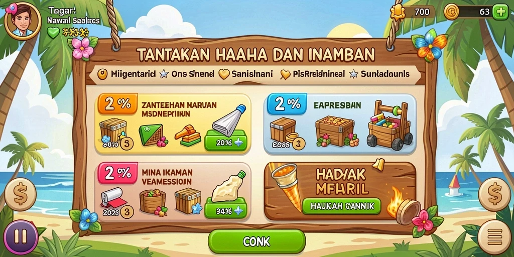 Tangkapan layar menunjukkan antarmuka permainan yang menarik.
