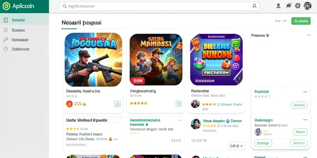 Tampilan grafis yang memukau dalam game.