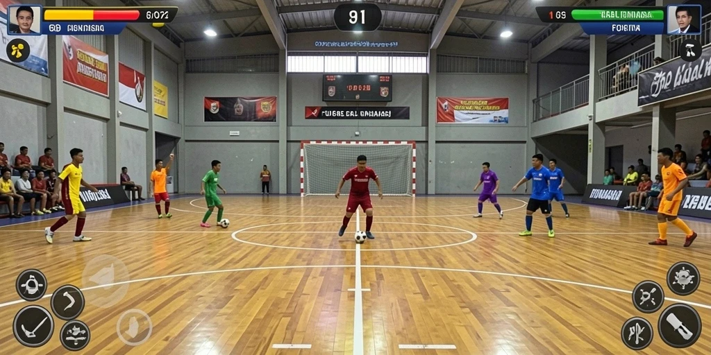 Tampilan awal permainan yang menarik dan mudah dipahami.