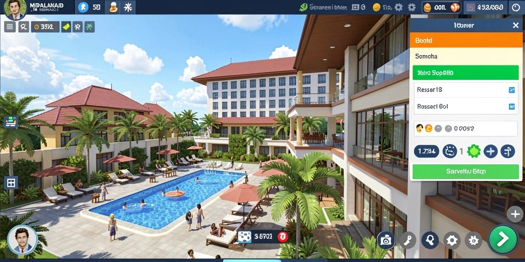 Screenshot menunjukkan level menakjubkan di MENARA4D.
